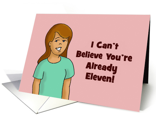 Cute Birthday Card For Great Granddaughter Turning Eleven card