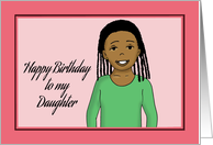 Birthday For Tween, Preteen African American Daughter card
