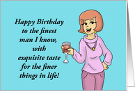Birthday Card For Husband, To The Finest Man I Know card