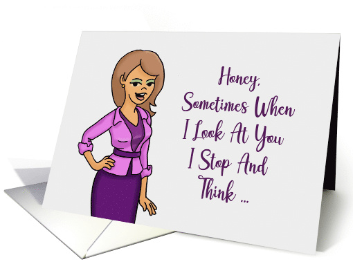 Anniversary Card For Husband When I Look At You I Think card (1577032)