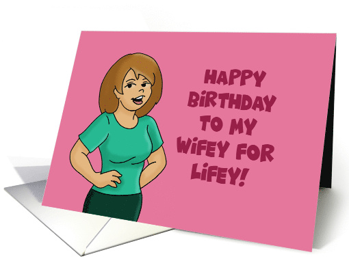 Lesbian Birthday Card To My Wifey For Lifey card (1577226)