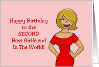 Birthday Card For Lesbian Girlfriend The Second Best Girlfriend card