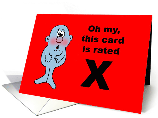 Love and Romance Card This Card Is Rated X O X O X O card (1577854)