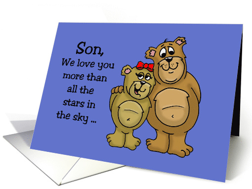 Son Birthday Card We Love You More Than All The Stars In The sky card