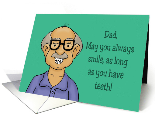 Cute Father's Day Card With Smiling Older Man card (1579892)