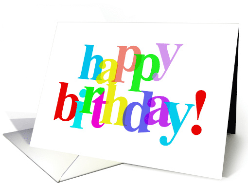 Employee Birthday Card With A Happy Birthday Written In... (1580128)