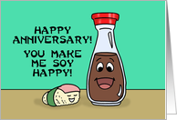 Anniversary Card For Spouse You Make Me Soy Happy card