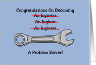 Humorous Congratulations On Becoming An Engineer card