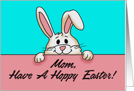 Easter Card For Mother With Cute Bunny Have A Hoppy Easter card