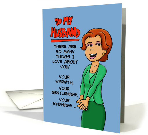 Humorous Adult Anniversary Card For Husband So Many Things I Love card