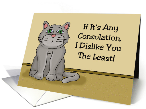 Humorous Birthday Card If It's Any Consolation I Dislike... (1592774)