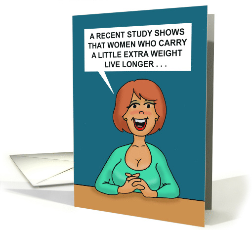 Humorous Anniversary Card A Recent Study Shows That Women card