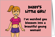 Daughter’s Birthday Card From Father Daddy’s Little Girl card