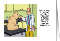 Humorous Get Well Card With Pig In Doctor’s Examining Room card