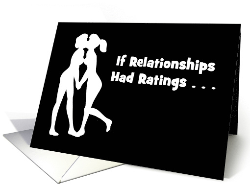 Lesbian Valentine Card If Relationships Had Ratings Ours Is XXX card
