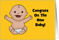 Humorous Congratulations On Your New Baby And The Vomiting card
