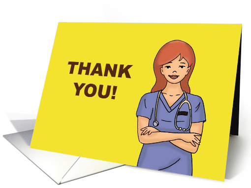 Thank You Card For Doctor or Nurse About Coronavirus / COVID-19 card
