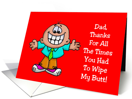 Father's Birthday Card With Cartoon All The Times You... (1608832)
