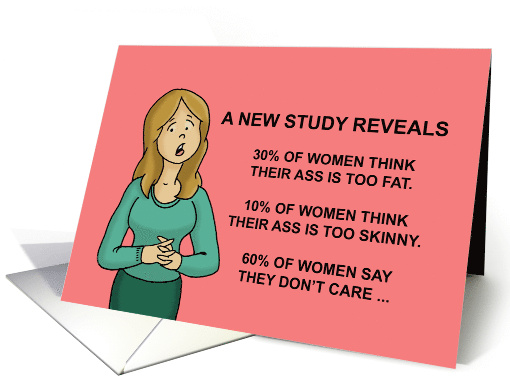 Humorous Anniversary Card A New Study Reveals 30% Of Women card