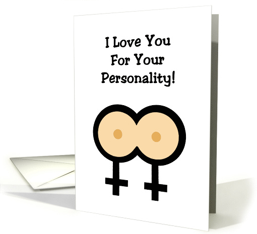Lesbian Adult Love, Romance Card Love You For Personality... (1620816)