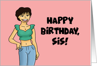 Humorous Birthday Card For Sister Sorry I Got All The Good Genes card