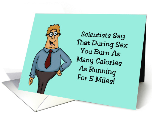 Adult Love, Romance Card During Sex Burn As Many Calories card