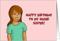 Birthday Card For Older Sister Even Though You Told Me I Was Adopted card