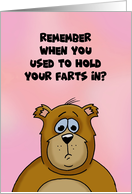 Love Romance Card Remember When You Used To Hold Your Farts In card