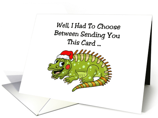 Humorous Christmas Card With Iguana Choose Between This card (1626946)