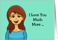 Humorous Anniversary I Love You Much More Than I Hate Your Farts card