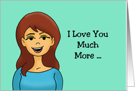 Funny Love, Romance I Love You Much More Than I Hate Your Farts card