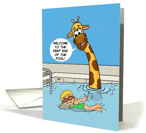 Cute Congratulations On Swimming In The Deep End Of The Pool card