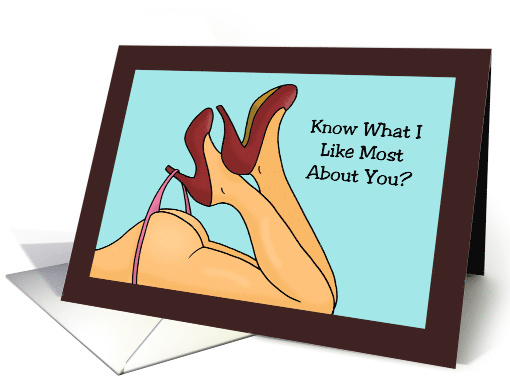 Adult Love Romance Card Know What I Like Most About You card (1631852)