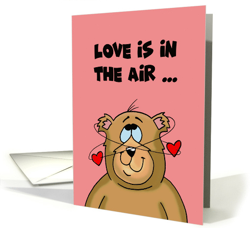 Humorous Love, Romance Card Love Is In The Air So Is The Virus card