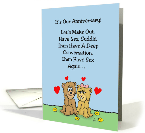 Adult Anniversary Card For Spouse Let's Make Out, Have... (1634048)