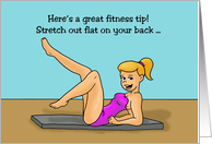 Humorous Friendship Card Here’s A Great Fitness Tip card