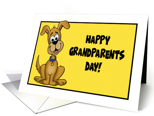 Happy Grandparents Day From The Dog Paws-itively The Best card