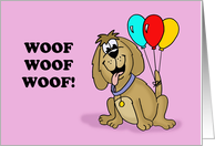 Father’s Day From The Dog Woof Woof Woof Thanks For The Treats card