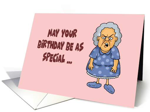Humorous Adult Birthday As Special As Unicorns Farting Rainbows card