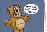 Getting Older Birthday Card May You Live Long And Never Smell Of Pee card