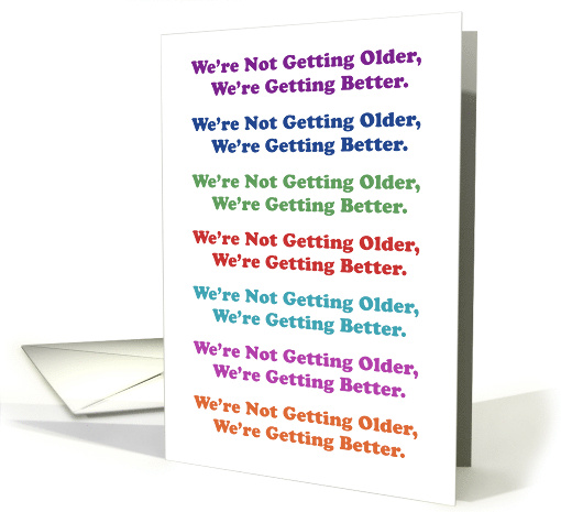 Getting Older Birthday Repeat After Me Phrase Repeated in... (1668070)