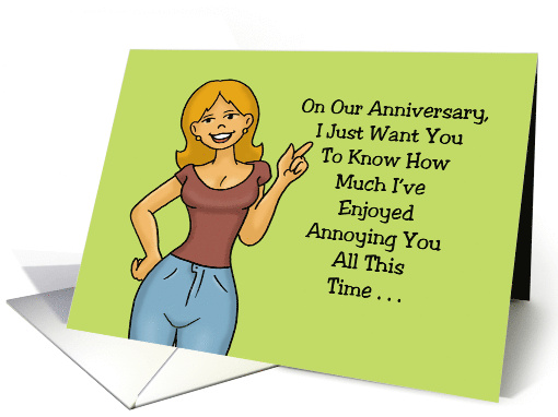 Humorous Anniversary Card For Spouse I Want You To Know card (1668700)