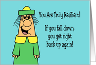 Humorous Getting Older Birthday If You Fall Down You Get Back Up card