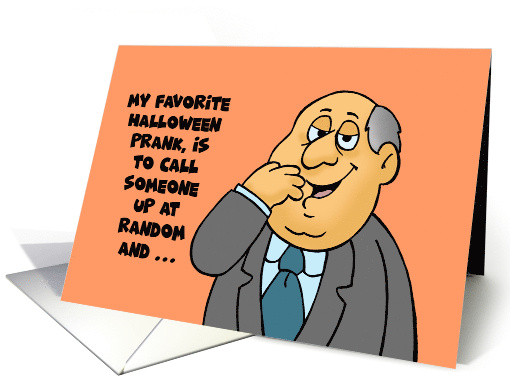 Humorous Halloween Card My Favorite Halloween Prank card (1669874)