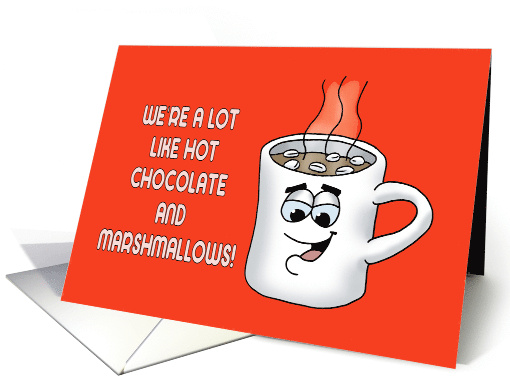 Adult Valentine Card With Cartoon Mug We're A Lot Like... (1670132)