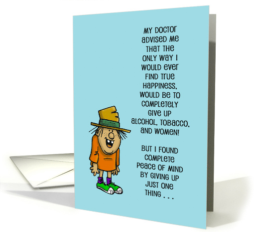 Humorous Retro Style Birthday Card My Doctor Advised Me... (1670142)