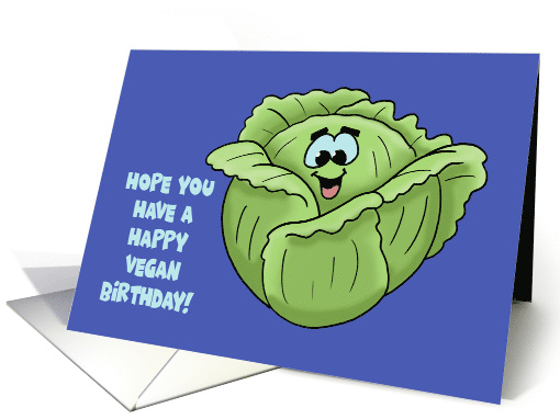Humorous Birthday Card For A Vegan Lettuce Celebrate card (1674622)
