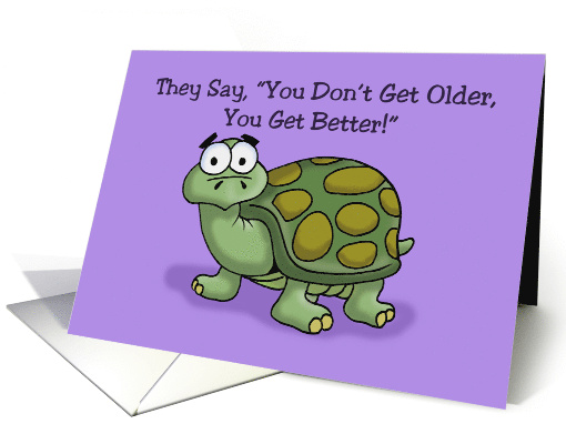Adult Birthday You Don't Get Older You Get Better Is Bullshit card