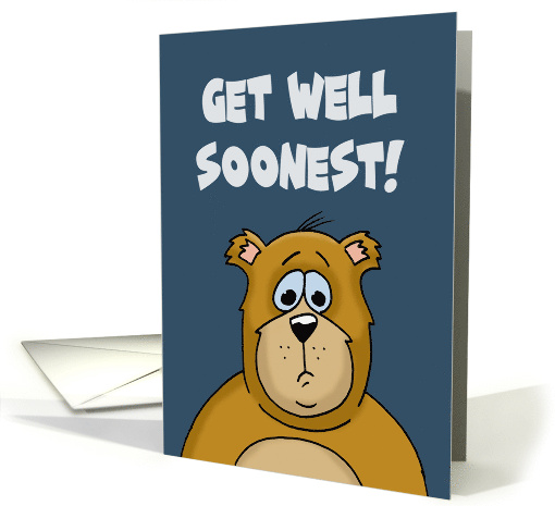 Get Well With Cartoon Bear Get Well Soonest I Miss You card (1675498)