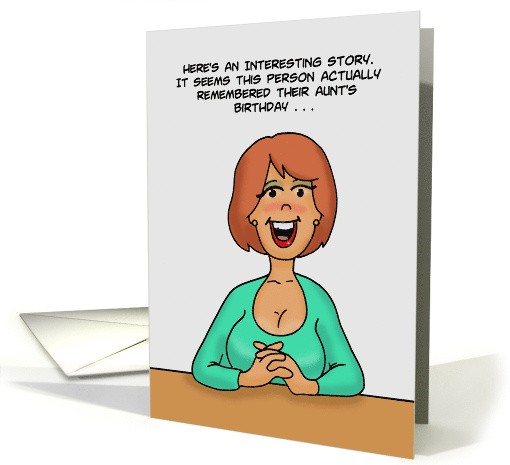 Birthday For Aunt Person Actually Remembered Aunt's Birthday card